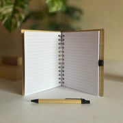 Personalized Wooden Notebook with Pen