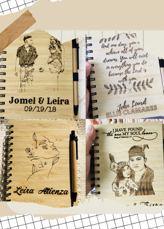 Bamboo Notebook with Pen (30 pcs.)