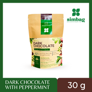 Dark Chocolate 62% Cacao with Peppermint (30g)