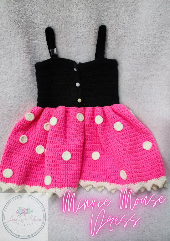 Minnie Mouse Dress (fits to 6mos-1yr old)